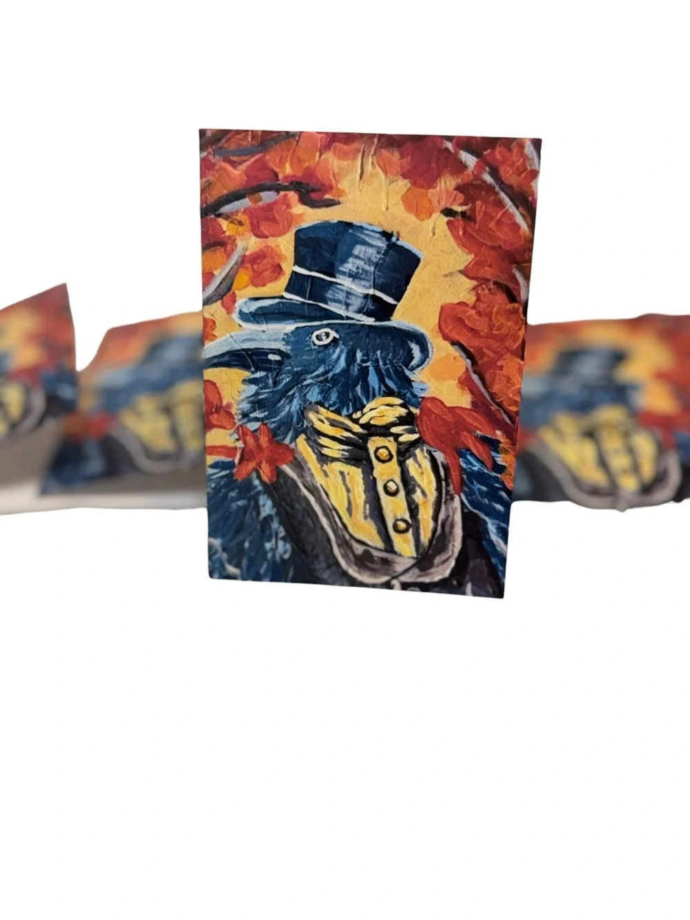 Victorian Raven Greeting Card Set by Briefcase Artist – 5 Blank Cards